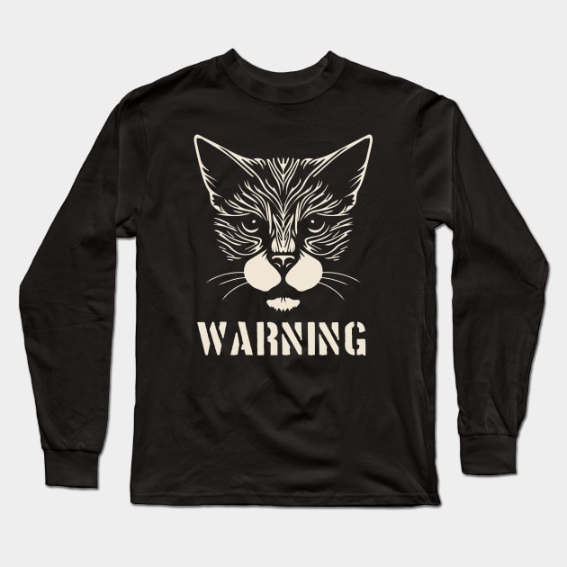 ANGRY CAT Long Sleeve T-Shirt by VecTikSam